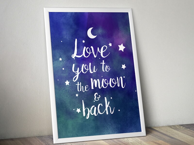 Love You to the Moon and Back Poster