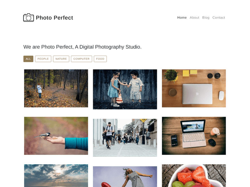 Photo Perfect Bootstrap Template