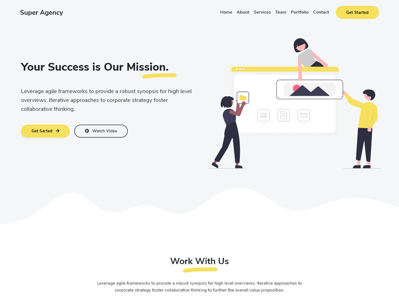 Super Agency: Agency Website Template for Business and Startups -  TemplateFlip