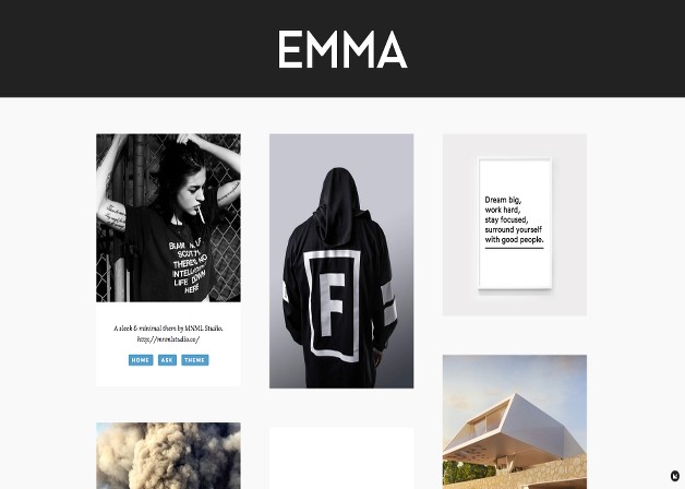 themes tumblr emma Themes Photographers 25 Tumblr  for Responsive