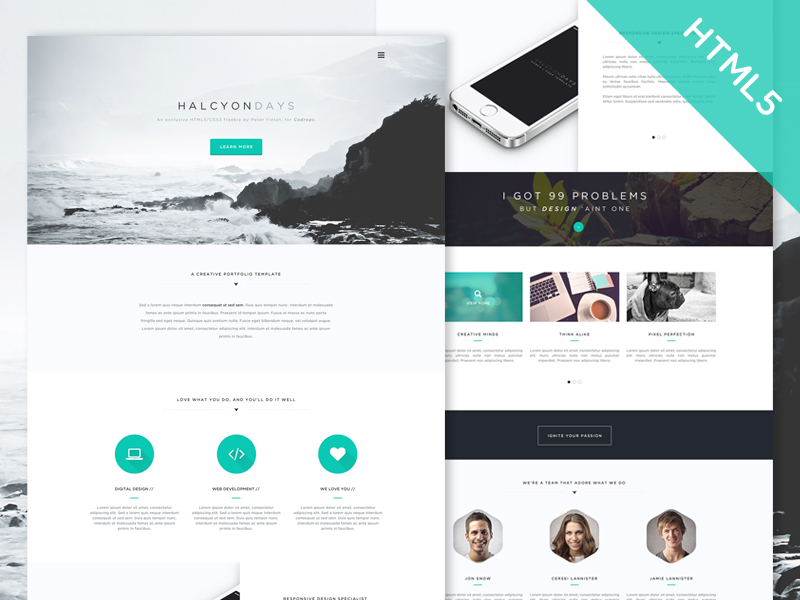 30+ One Page Website Templates built with HTML5 &amp; CSS3 