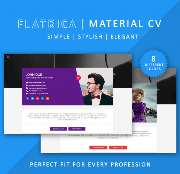 15 material design resume templates for the perfect first impression