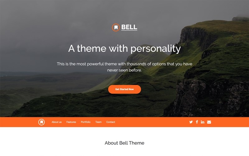 bell bootstrap 4 theme